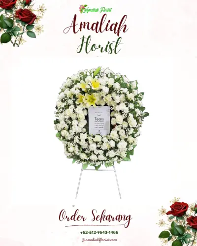 Krans Bunga Duka Cita di Sepinggan Raya